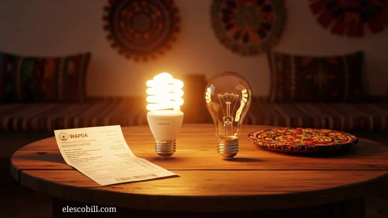 LED bulb next to traditional bulb showing How to Reduce Electricity Bill