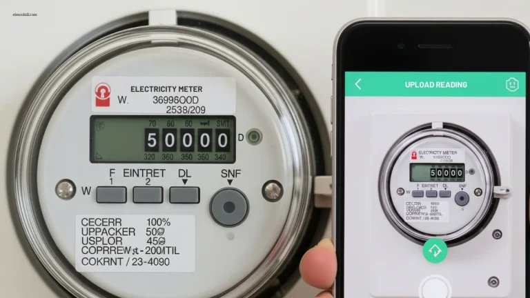 Apna Meter Apni Reading App being used to upload electricity meter reading