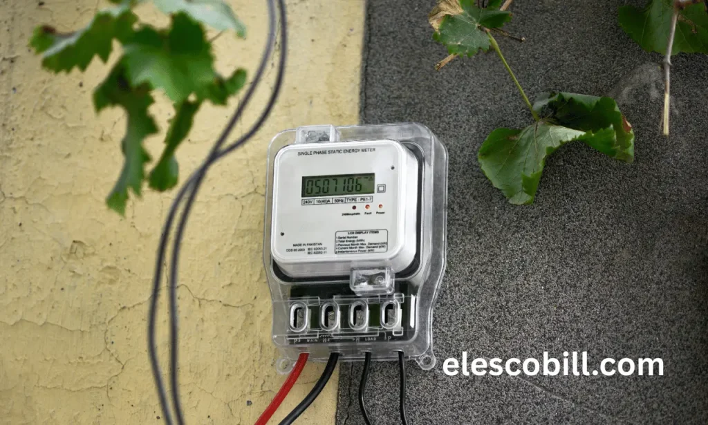 A new meter is installed A new meter fixed on the wall